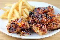 Yam Chips | Oven Grilled Chicken | Fish