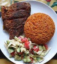 Jollof Rice | Half Tilapia