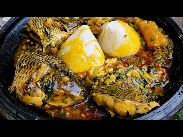 Banku | Tilapia | Okro Stew