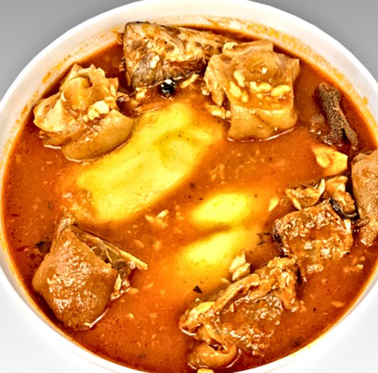 Fufu | Light Soup | Chicken | Salmon